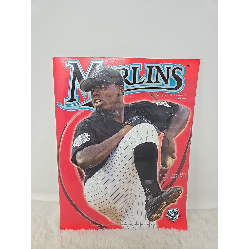 2003 Florida‎ Marlins Program Dontrelle Willis Cover